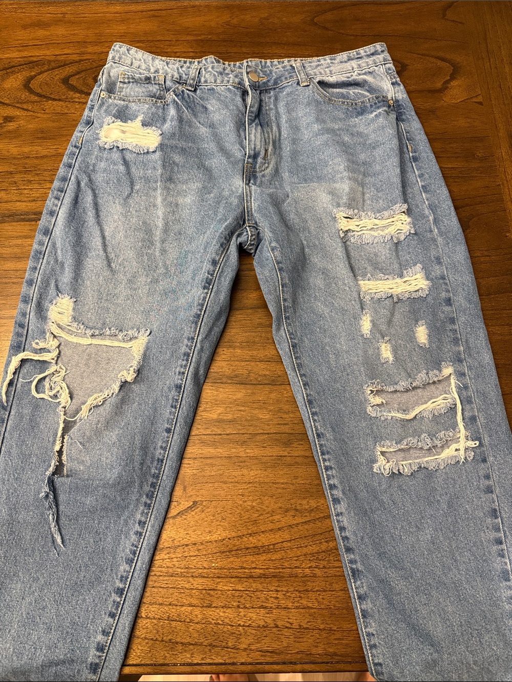 Light Blue Distressed Women’s Jeans
